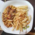 El cooksnap de cecilia cuando hizo Tomaticán con papas fritas.