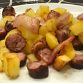 El cooksnap de idurre_ucin cuando hizo Salchipapa y bacon.