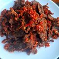 Cooksnap dari Lina Hasanah untuk resep Dendeng Balado/Batokok Kering Renyah (plus tips)