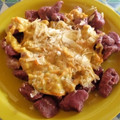 El cooksnap de Silvina Mancino cuando hizo Ñoquis de remolacha con salsa blanca.