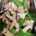 湯小舒 的 豌豆莢炒蕈菇雞肉 cooksnap