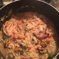 El cooksnap de Noelia cuando hizo Arroz con mariscos.