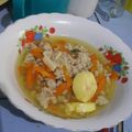 Cooksnap dari Siti Hapsari Prameswari Wirapertiwi untuk resep MPASI 1y: Sup Ayam dan Nasi Keju