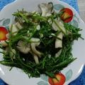 昨日的美食 的 鮮菇炒水蓮 cooksnap