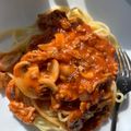 Cooksnap của Hoàng Yến khi họ làm theo món Mì Spaghetti sốt bò bằm