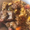 Cooksnap από Georgia στη συνταγή Μοσχαράκι κοκκινιστό με μανιτάρια, πιπεριές και ρύζι