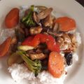 El cooksnap de Karina salcedo cuando hizo Pollo yakitori con arroz 🍚.