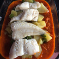 El cooksnap de Paloma del Sol cuando hizo Bacalao con tomate y patatas panadera.