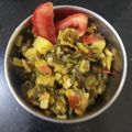 Bhumi Parikh's cooksnap of when they made લીલી ડુંગળી બટેટાનું શાક(Lili dungli bataka nu shak recipe in Gujarati).