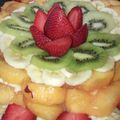 El cooksnap de Belén Farías cuando hizo Tarta frutal.
