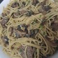 Cooksnap dari monique sabatani untuk resep Wagyu Aglio Olio with Mushroom and Truffle Oil