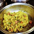 SHAILAJA BANERJEE's cooksnap of when they made मिश्र भाज्या(हिरवे वाटाणे, फ्लॉवर, शिमला मिरची, बटाटा) (mix bhaji recipe in marathi).