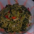 Cooksnap dari Leni Kurnianingsih untuk resep Tumis Daun Singkong Bunga Pepaya