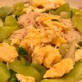 凱茜媽咪の廚房 的 絲瓜蛋麵線 cooksnap