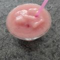 El cooksnap de Berenice Jasso cuando hizo Limonada rosa /raspado de limonada y cereza.