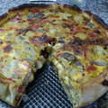El cooksnap de Jorge Demczyk cuando hizo Tarta de berenjena y puerro.