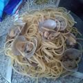 El cooksnap de laumai2642017 cuando hizo Espaguetis con almejas y gambas.