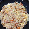 El cooksnap de Gil Iborra cuando hizo Arroz tres delicias (Arroz chino).