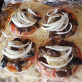 El cooksnap de Jessicca Rojas Muñoz cuando hizo Pizza grez con masa de pollo.