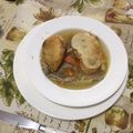 El cooksnap de Claudia Rojas cuando hizo Sopa francesa de poro y champignons (champiñones).