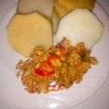 Phardeeler 's cooksnap of when they made Fried yam and scrambled eggs.