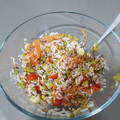 El cooksnap de Fatimilla cuando hizo *Arroz tres delicias*.