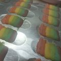 Cooksnap dari citrina rakhmaningrum untuk resep Lidah kucing rainbow