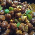 Veena Gupta का कुकस्नैप जब उन्होंने सोयाबीन चिल्ली (soyabean chilli recipe in Hindi) बनाया था।