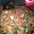 El cooksnap de Iahaneli Hernandez cuando hizo Fideos chinos con verduras.