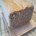 Tóth-Kardos Ágnes Cooksnap-ja, amikor elkészítette a(z) Teljes kiőrlésű kenyér kenyérsütőben dagasztva receptet.