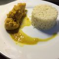 El cooksnap de Mari cuando hizo Pollo con salsa de curry.