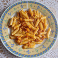 El cooksnap de Uxía Gato Díaz cuando hizo Pasta con salsa de calabaza.