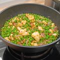 El cooksnap de Jesús Ruiz cuando hizo Sepia con Guisantes a la catalana.