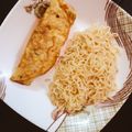 Kashaf Khan's cooksnap of when they made Nigerian indomie and egg mallow.