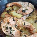 El cooksnap de anahelenarubio cuando hizo Salmón al horno con patatas panaderas.