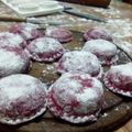 El cooksnap de Daiana Martinefsky cuando hizo Sorrentinos con masa de remolacha!.