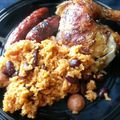 jorilla's cooksnap of when they made Arroz con gandules (Puerto Rican rice and peas).