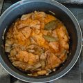 El cooksnap de Merce Martinez Caro cuando hizo Rape con alcachofas.