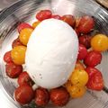 Cooksnap de Alexis Leroux sur la recette Buratta et tomates cerises rôties