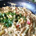 El cooksnap de Carmeta cuando hizo Verduras en amarillo con huevo cuajado.