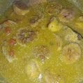 tiya rai's cooksnap of when they made Gatte ki sabji 😋 (Besan gatte ki sabji).