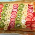 El cooksnap de Almudena Barea Jaca cuando hizo Tarta de hojaldre y crema con frutas.