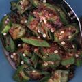 Cooksnap Nur Afni Syafinaz semasa beliau membuat Bendi Goreng Sambal.
