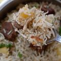 Sadaf Abdul Karim's cooksnap of when they made Hyderabadi Mutton Tahari/Hyderabadi Mutton Pulao.