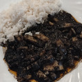 El cooksnap de David cuando hizo Patatas con calamares o pota, en su tinta.