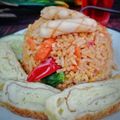 Cooksnap Norashikin Rahmat semasa beliau membuat 🍚🍚 Nasi Goreng Bunga Kantan.