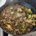 El cooksnap de Arli cuando hizo Brócoli con setas y jamón.
