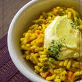 El cooksnap de Paula Hinke Nutrición cuando hizo Fideúa con calabacín a la cúrcuma (principiantes, vegano).