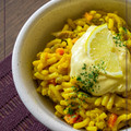 El cooksnap de Paula Hinke Nutrición cuando hizo Fideúa con calabacín a la cúrcuma (principiantes, vegano).