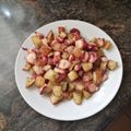 El cooksnap de Noelia Arteaga cuando hizo Pulpo salteado con patatas especiadas.